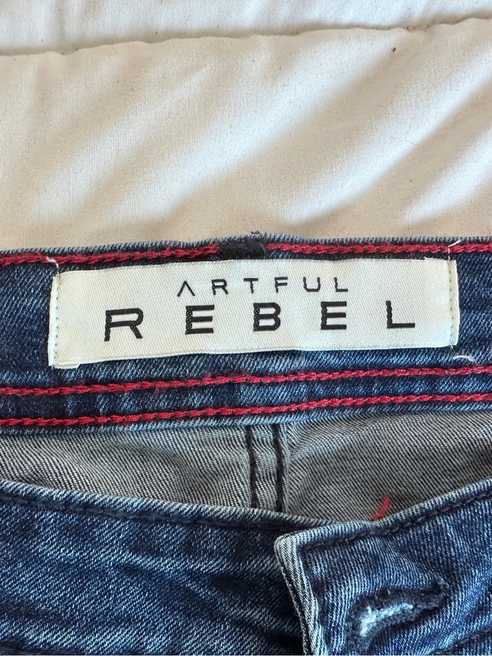 Artful Rebel Men's Blue Denim Stretch Slim Fit Medium Wash 5-Pocket Mid Rise